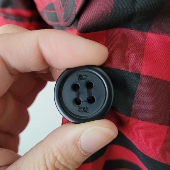 Burberry trench coat/dress in red Buffalo check - Picture 7 of 16